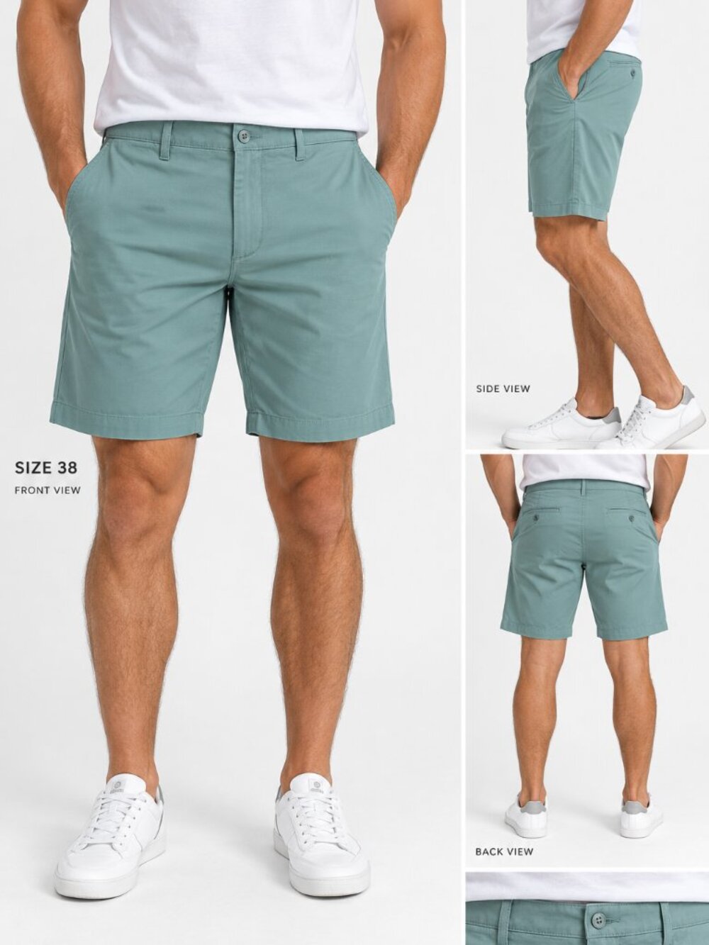Daniel Cremieux Madison Relaxed Fit Comfort Stretch Shorts Size 38 Sage NWT